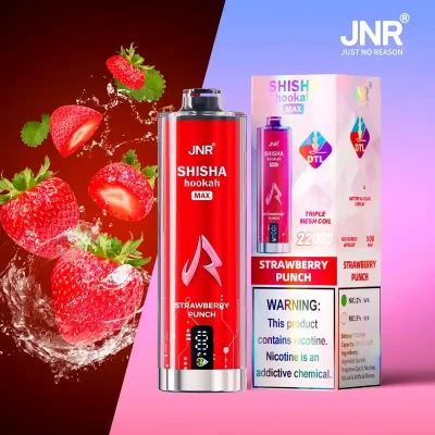 JNR Shisha Max 22K Strawberry Punch | 22000 Puffs Disposable Vape
